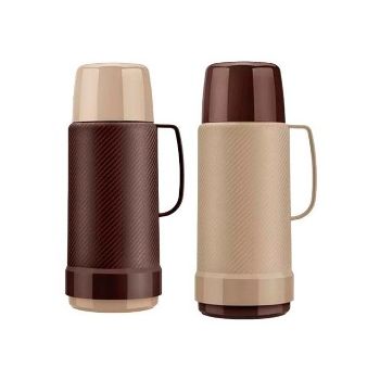 GARRAFA TERM ROLHA GLT MOSAIC 1L MARROM/BEGE (11040)