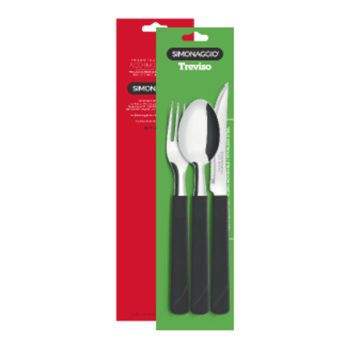 JG TALHERES SORTIDO PRETO 3PCS TREVISO (22552)